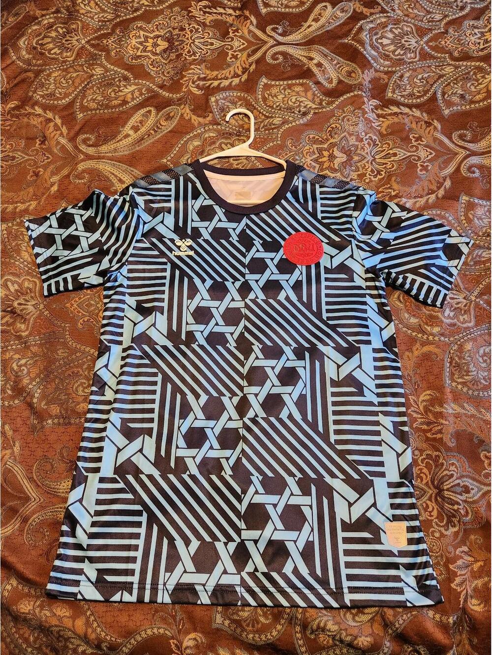 Denmark National Team Training Prematch Soccer Jersey Size M